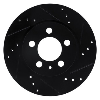 R1 Concepts® - eLINE™ Drilled and Slotted 1-Piece Rear Passenger Side Brake Rotor