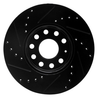 R1 Concepts® - eLINE™ Drilled and Slotted 1-Piece Front Passenger Side Brake Rotor