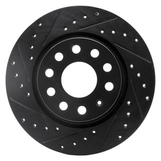 R1 Concepts® - eLINE™ Drilled and Slotted 1-Piece Front Driver Side Brake Rotor