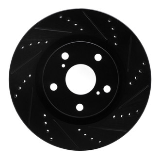 R1 Concepts® - eLINE™ Drilled and Slotted 1-Piece Front Passenger Side Brake Rotor