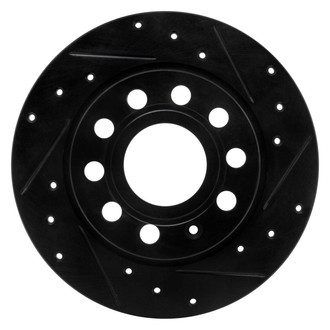 R1 Concepts® - eLINE™ Drilled and Slotted 1-Piece Rear Passenger Side Brake Rotor