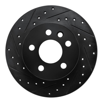 R1 Concepts® - eLINE™ Drilled and Slotted 1-Piece Front Driver Side Brake Rotor