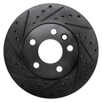 R1 Concepts® - eLINE™ Drilled and Slotted 1-Piece Front Driver Side Brake Rotor