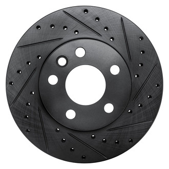 R1 Concepts® - eLINE™ Drilled and Slotted 1-Piece Front Passenger Side Brake Rotor