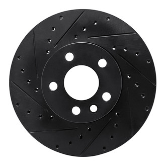 R1 Concepts® - eLINE™ Drilled and Slotted 1-Piece Front Driver Side Brake Rotor
