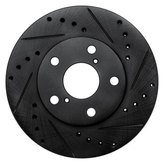 R1 Concepts® - eLINE™ Drilled and Slotted 1-Piece Front Passenger Side Brake Rotor