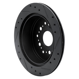 R1 Concepts® - eLINE™ Drilled and Slotted 1-Piece Rear Driver Side Brake Rotor