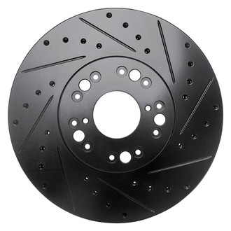 R1 Concepts® - eLINE™ Drilled and Slotted 1-Piece Front Passenger Side Brake Rotor