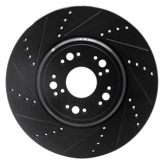 R1 Concepts® - eLINE™ Drilled and Slotted 1-Piece Front Driver Side Brake Rotor