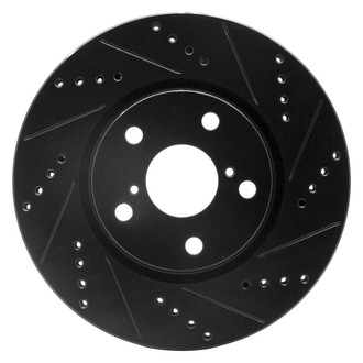 R1 Concepts® - eLINE™ Drilled and Slotted 1-Piece Front Driver Side Brake Rotor