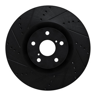 R1 Concepts® - eLINE™ Drilled and Slotted 1-Piece Front Brake Rotor