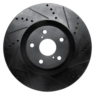 R1 Concepts® - eLINE™ Drilled and Slotted 1-Piece Front Passenger Side Brake Rotor