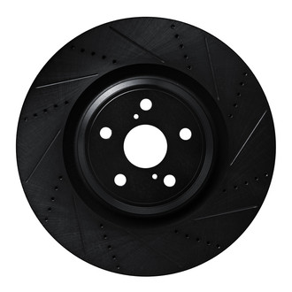 R1 Concepts® - eLINE™ Drilled and Slotted 1-Piece Front Driver Side Brake Rotor