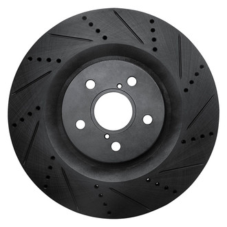 R1 Concepts® - eLINE™ Drilled and Slotted 1-Piece Front Passenger Side Brake Rotor
