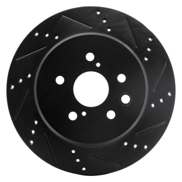 R1 Concepts® - eLINE™ Drilled and Slotted 1-Piece Rear Brake Rotor