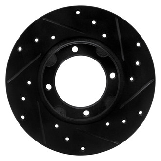 R1 Concepts® - eLINE™ Drilled and Slotted 1-Piece Front Passenger Side Brake Rotor