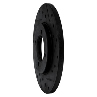 R1 Concepts® - eLINE™ Drilled and Slotted 1-Piece Front Passenger Side Brake Rotor