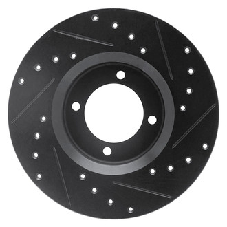 R1 Concepts® - eLINE™ Drilled and Slotted 1-Piece Front Brake Rotor