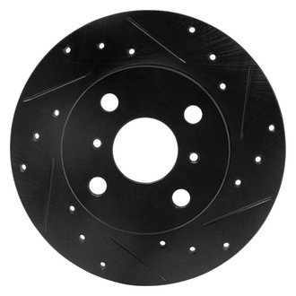 R1 Concepts® - eLINE™ Drilled and Slotted 1-Piece Front Passenger Side Brake Rotor