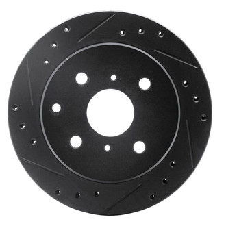 R1 Concepts® - eLINE™ Drilled and Slotted 1-Piece Rear Driver Side Brake Rotor