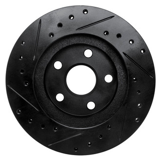 R1 Concepts® - eLINE™ Drilled and Slotted 1-Piece Front Passenger Side Brake Rotor