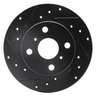R1 Concepts® - eLINE™ Drilled and Slotted 1-Piece Rear Driver Side Brake Rotor