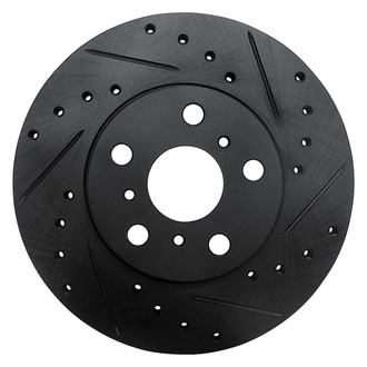 R1 Concepts® - eLINE™ Drilled and Slotted 1-Piece Front Passenger Side Brake Rotor