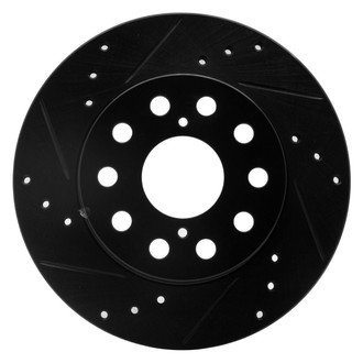 R1 Concepts® - eLINE™ Drilled and Slotted 1-Piece Rear Driver Side Brake Rotor