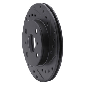 R1 Concepts® - eLINE™ Drilled and Slotted 1-Piece Front Passenger Side Brake Rotor