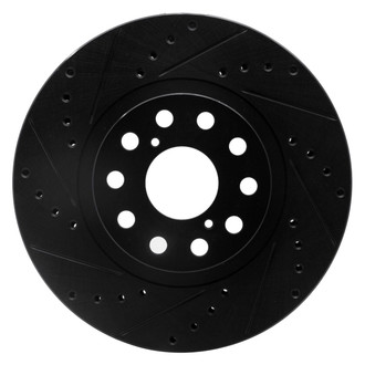 R1 Concepts® - eLINE™ Drilled and Slotted 1-Piece Front Driver Side Brake Rotor