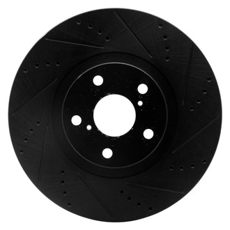 R1 Concepts® - eLINE™ Drilled and Slotted 1-Piece Front Driver Side Brake Rotor