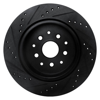 R1 Concepts® - eLINE™ Drilled and Slotted 1-Piece Rear Passenger Side Brake Rotor