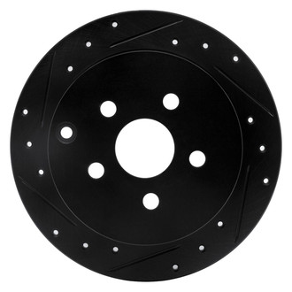 R1 Concepts® - eLINE™ Drilled and Slotted 1-Piece Rear Driver Side Brake Rotor