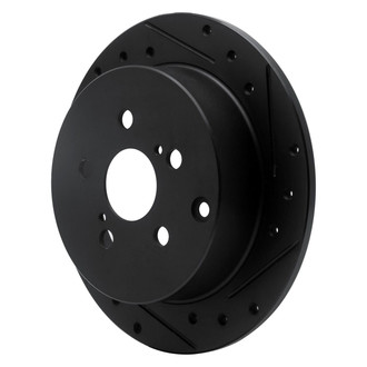 R1 Concepts® - eLINE™ Drilled and Slotted 1-Piece Rear Passenger Side Brake Rotor