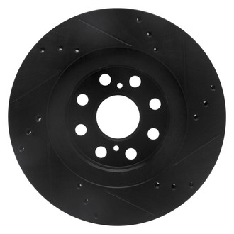 R1 Concepts® - eLINE™ Drilled and Slotted 1-Piece Rear Driver Side Brake Rotor