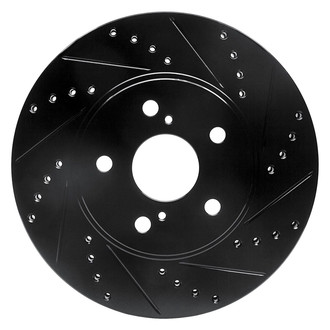 R1 Concepts® - eLINE™ Drilled and Slotted 1-Piece Front Passenger Side Brake Rotor