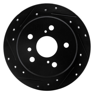 R1 Concepts® - eLINE™ Drilled and Slotted 1-Piece Rear Driver Side Brake Rotor
