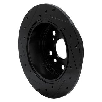 R1 Concepts® - eLINE™ Drilled and Slotted 1-Piece Rear Passenger Side Brake Rotor