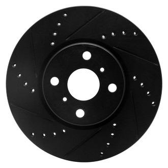 R1 Concepts® - eLINE™ Drilled and Slotted 1-Piece Front Driver Side Brake Rotor