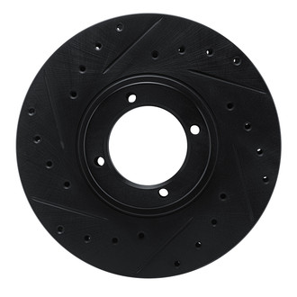 R1 Concepts® - eLINE™ Drilled and Slotted 1-Piece Front Driver Side Brake Rotor