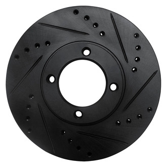 R1 Concepts® - eLINE™ Drilled and Slotted 1-Piece Front Passenger Side Brake Rotor