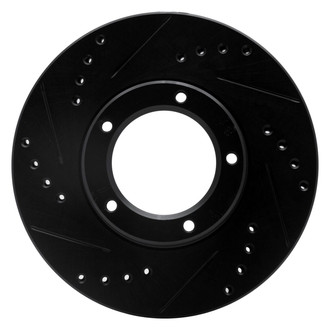 R1 Concepts® - eLINE™ Drilled and Slotted 1-Piece Front Driver Side Brake Rotor