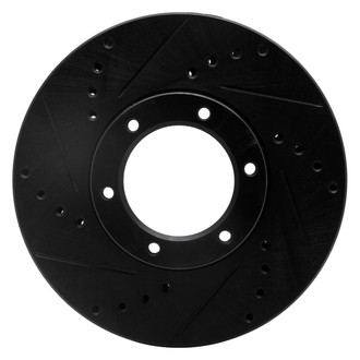 R1 Concepts® - eLINE™ Drilled and Slotted 1-Piece Front Driver Side Brake Rotor