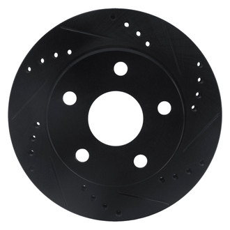 R1 Concepts® - eLINE™ Drilled and Slotted 1-Piece Front Passenger Side Brake Rotor