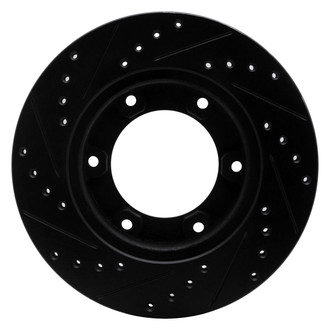 R1 Concepts® - eLINE™ Drilled and Slotted 1-Piece Front Passenger Side Brake Rotor