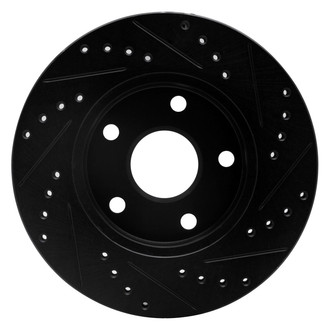 R1 Concepts® - eLINE™ Drilled and Slotted 1-Piece Front Driver Side Brake Rotor