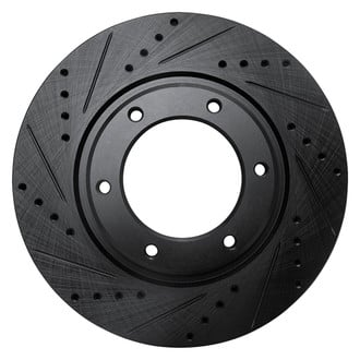 R1 Concepts® - eLINE™ Drilled and Slotted 1-Piece Front Driver Side Brake Rotor