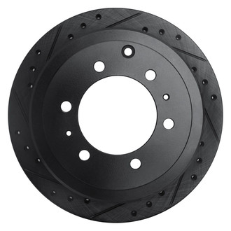 R1 Concepts® - eLINE™ Drilled and Slotted 1-Piece Rear Driver Side Brake Rotor