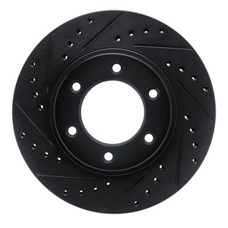 R1 Concepts® - eLINE™ Drilled and Slotted 1-Piece Front Driver Side Brake Rotor