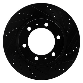 R1 Concepts® - eLINE™ Drilled and Slotted 1-Piece Front Passenger Side Brake Rotor